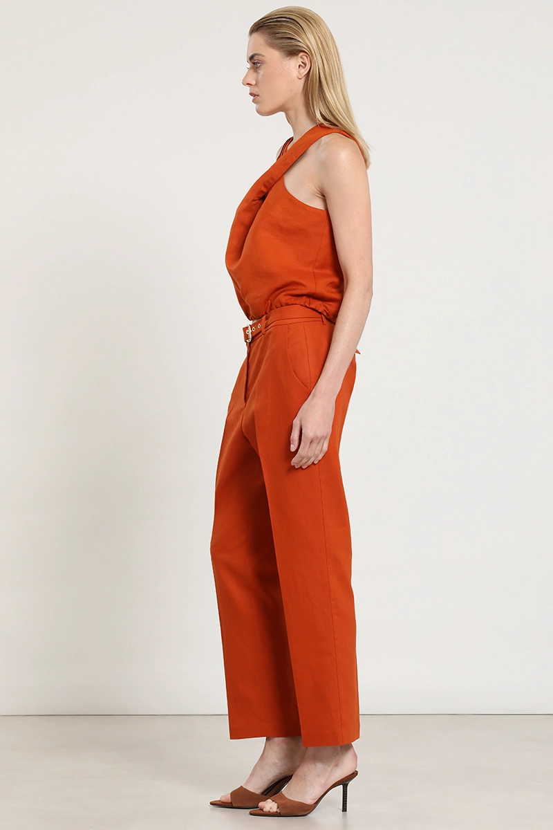 PANTALON SASTRE LINO ALGODON, OXIDO LIOLA - 7
