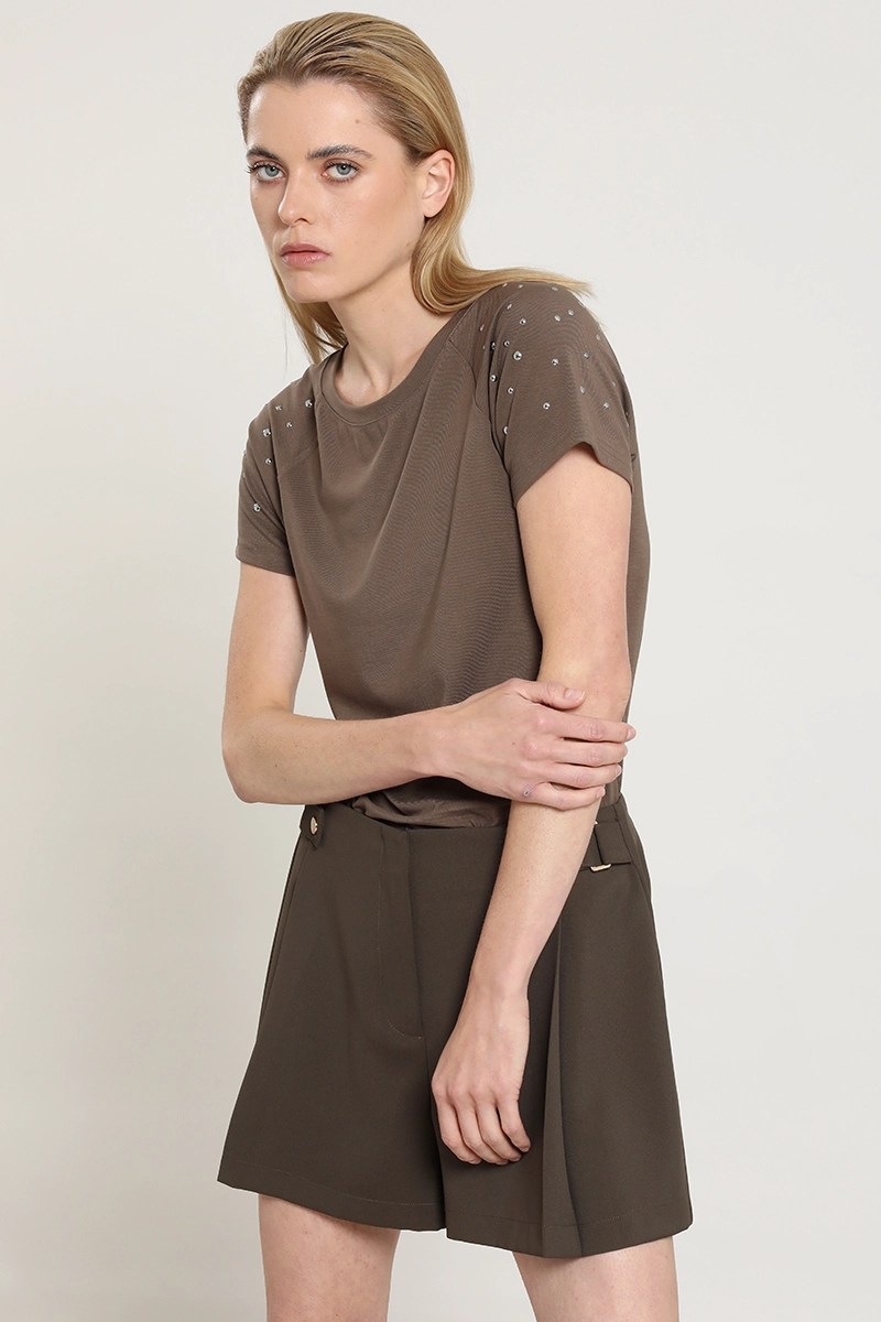 SHORT CON PLIEGUES, TOPO LIOLA - 6