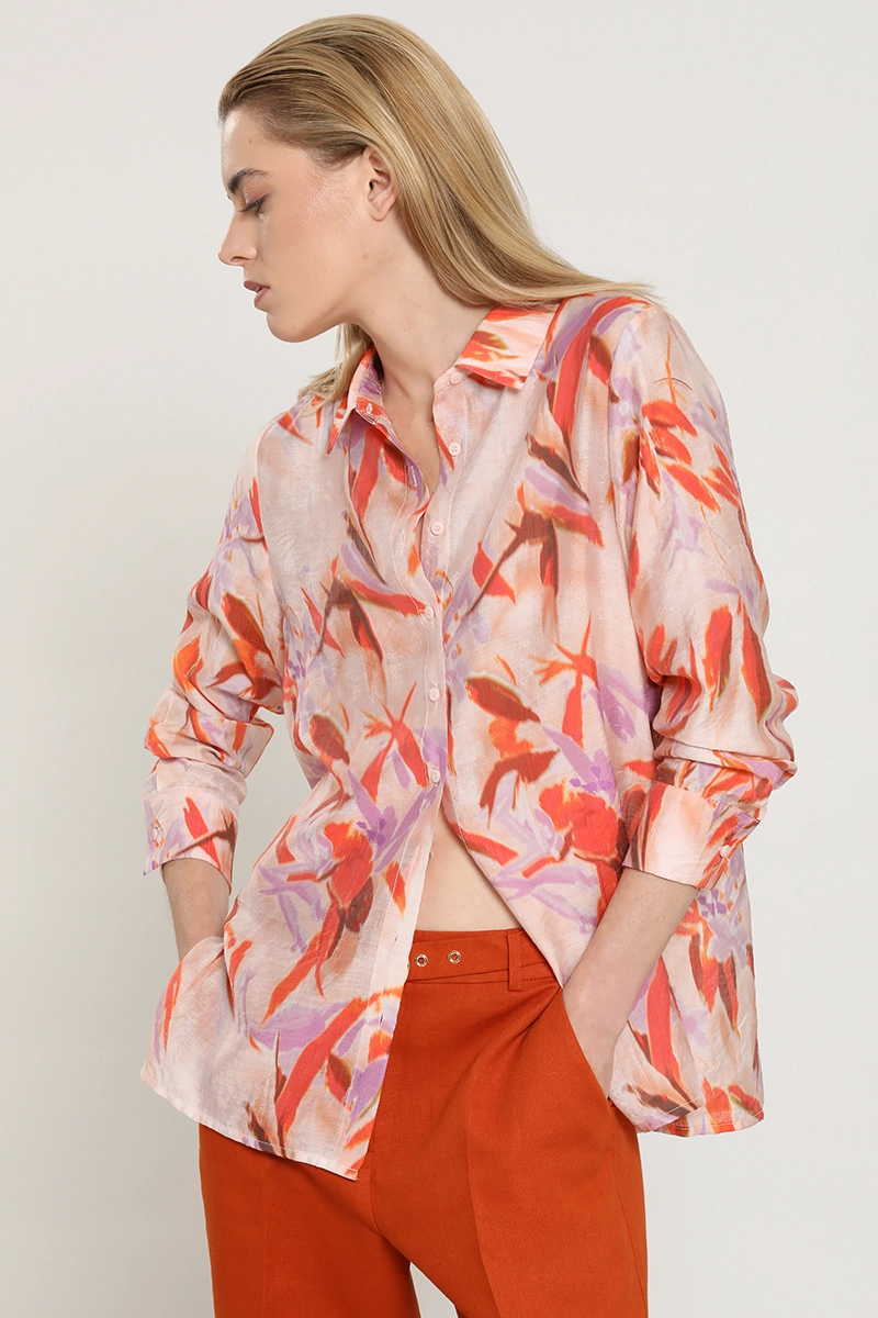 BLUSA ESTAMPADA, ROSA LIOLA - 5