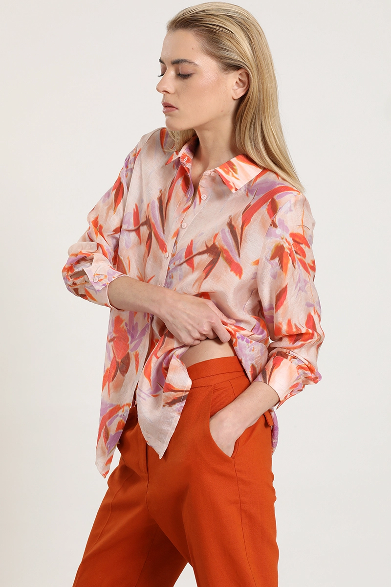 BLUSA ESTAMPADA, ROSA LIOLA - 6