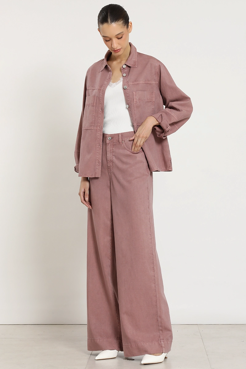 PANTALON PALAZZO LYOCELL LINO, RUBOR LIOLA - 1