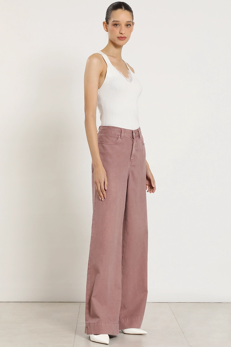 PANTALON PALAZZO LYOCELL LINO, RUBOR LIOLA - 2