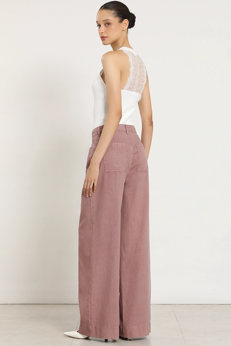 PANTALON PALAZZO LYOCELL LINO, RUBOR LIOLA - 4