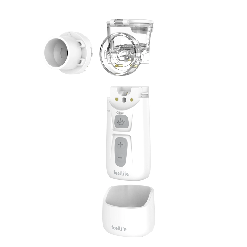 NEBULIZADOR DE MALLA PORTATIL SILENCIOSO 10 ML TOS ASMA ALERGIAS - AIR PRO IX - 4