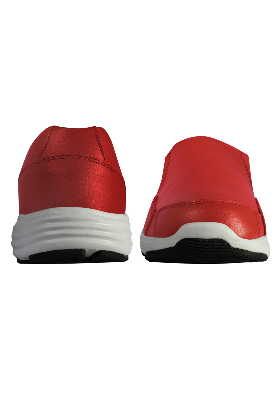 ZAPATILLAS SLIP ON UNISEX MIKE'S PESCA ROJO CUERO - 4