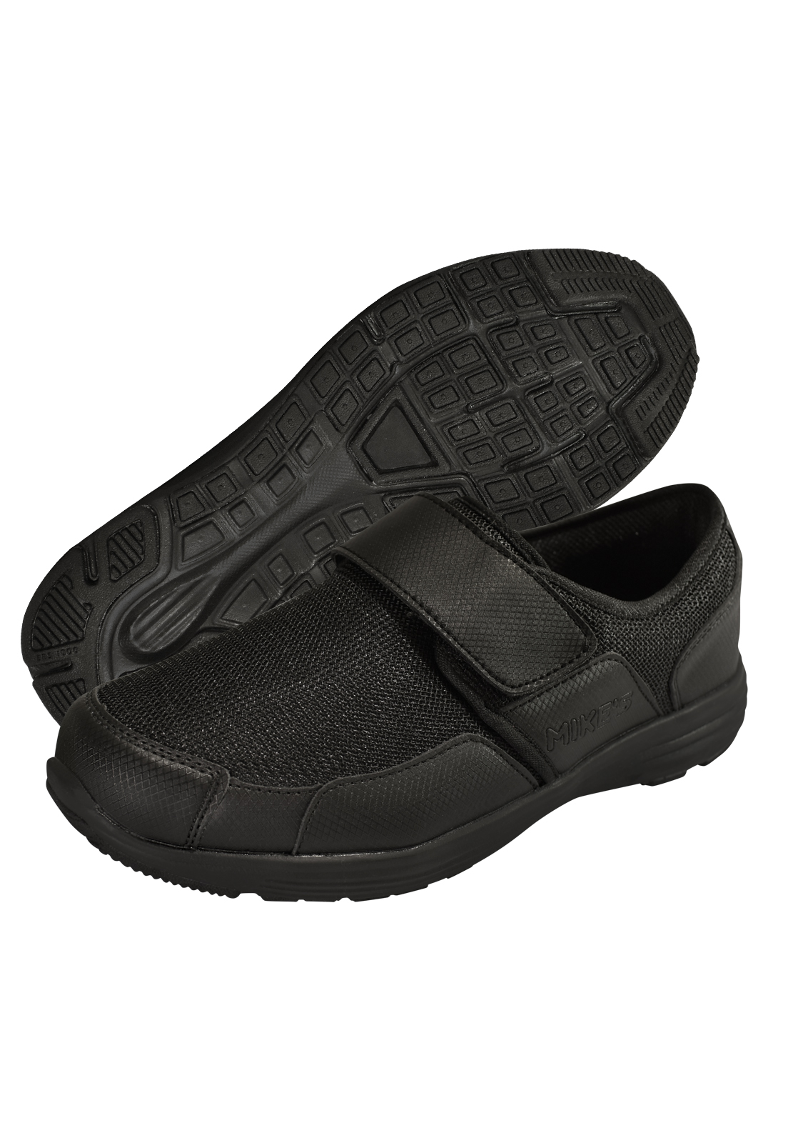 ZAPATILLA CON VELCRO NEGRAS - 1