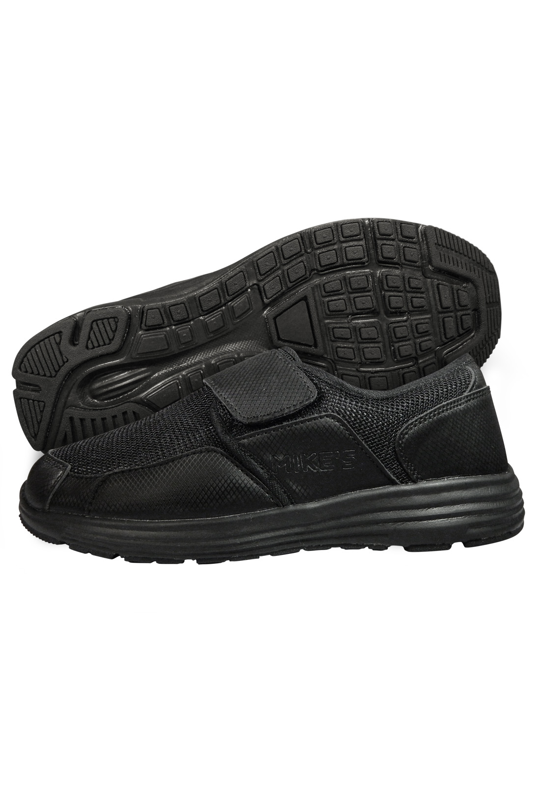 ZAPATILLA CON VELCRO NEGRAS - 5