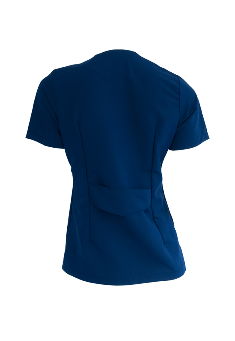POLERA MUJER MIKE'S UNIDAD AZUL ANTIFLUIDO UNIFORMES CLÍNICOS - 3