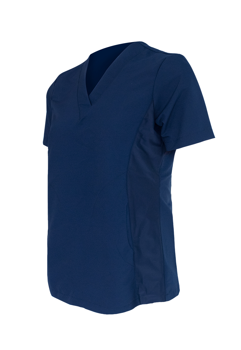 POLERA MUJER MIKE'S UNIDAD AZUL ANTIFLUIDO UNIFORMES CLÍNICOS - 5