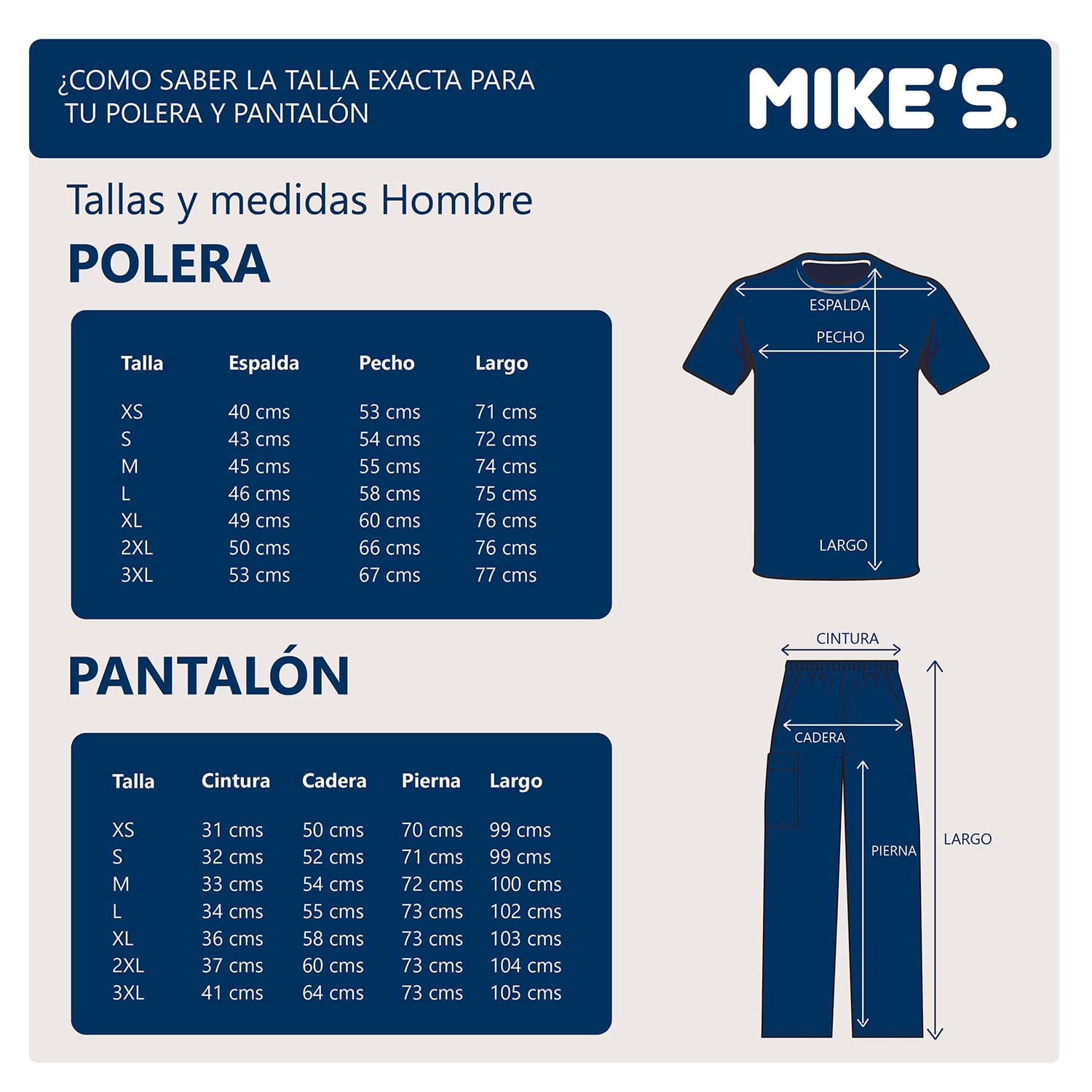 POLERA HOMBRE MIKE'S ROJO ANTIFLUIDO UNIFORMES CLÍNICOS - 2