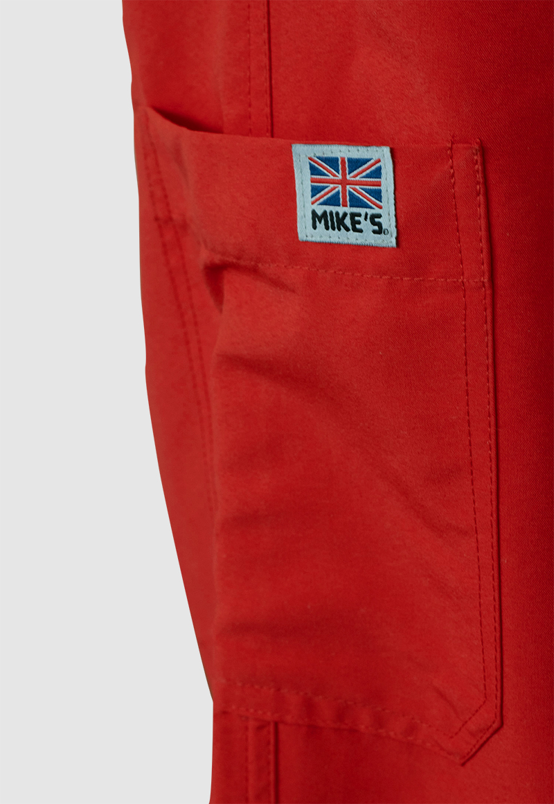 PANTALÓN HOMBRE MIKE'S ANTIFLUIDO UNIFORMES CLÍNICOS ROJO - 5