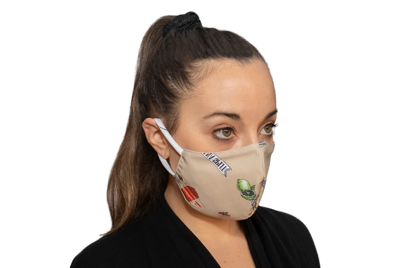 MASCARILLA ANTIFLUIDO LAVABLE MIKE'S JUICE SUNDAES BEIGE - 1