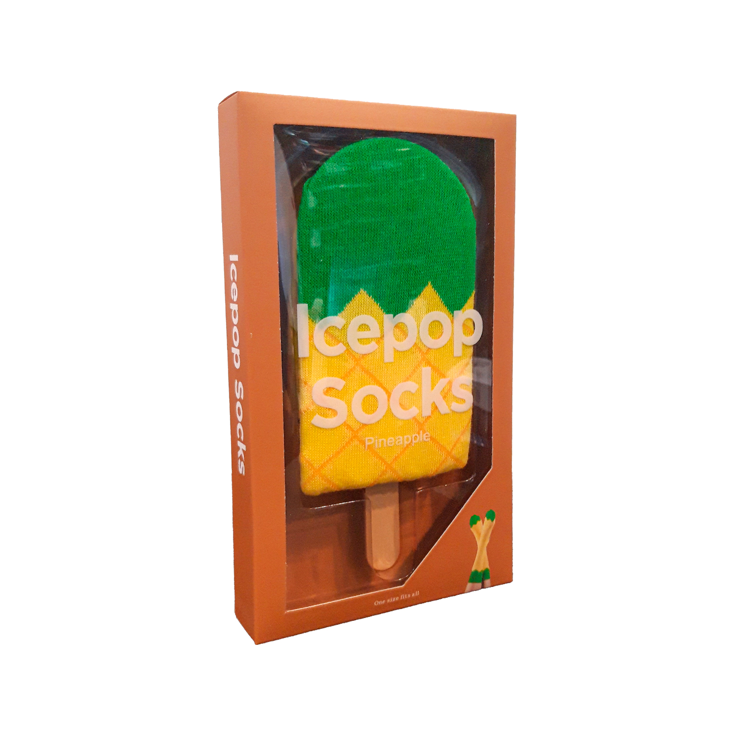 PACK X2 CALCETINES UNISEX MIKE'S DIVERTIDO PALETA HELADO AMARILLO - 4