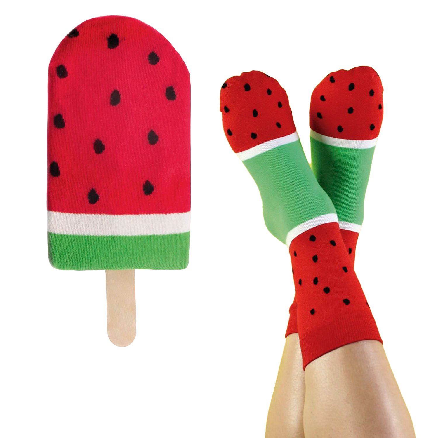 PACK X2 CALCETINES UNISEX MIKE'S DIVERTIDO PALETA HELADO AMARILLO - 8