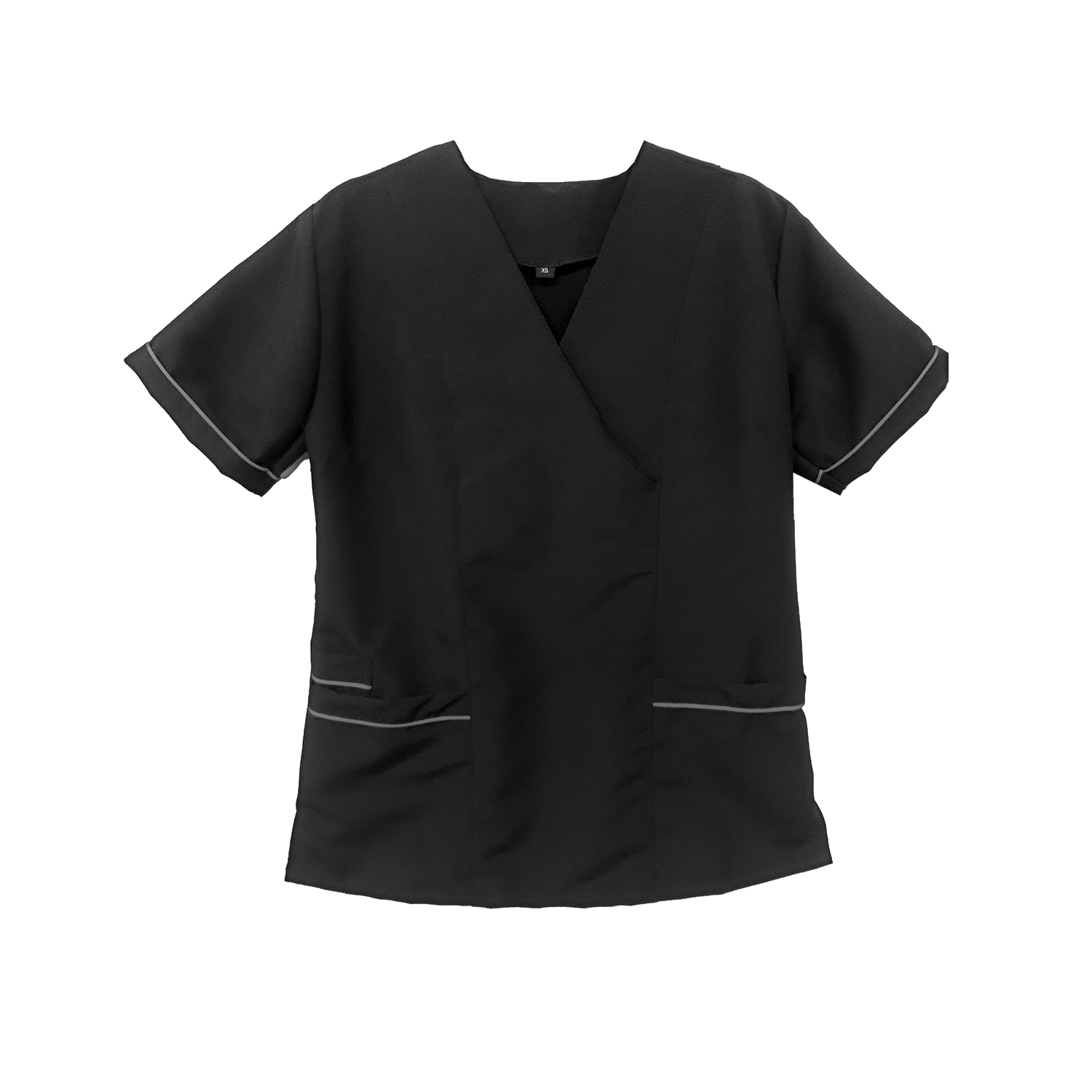 POLERA MUJER NEGRO ANTIFLUIDO UNIFORME CLÍNICO MIKE'S - 2