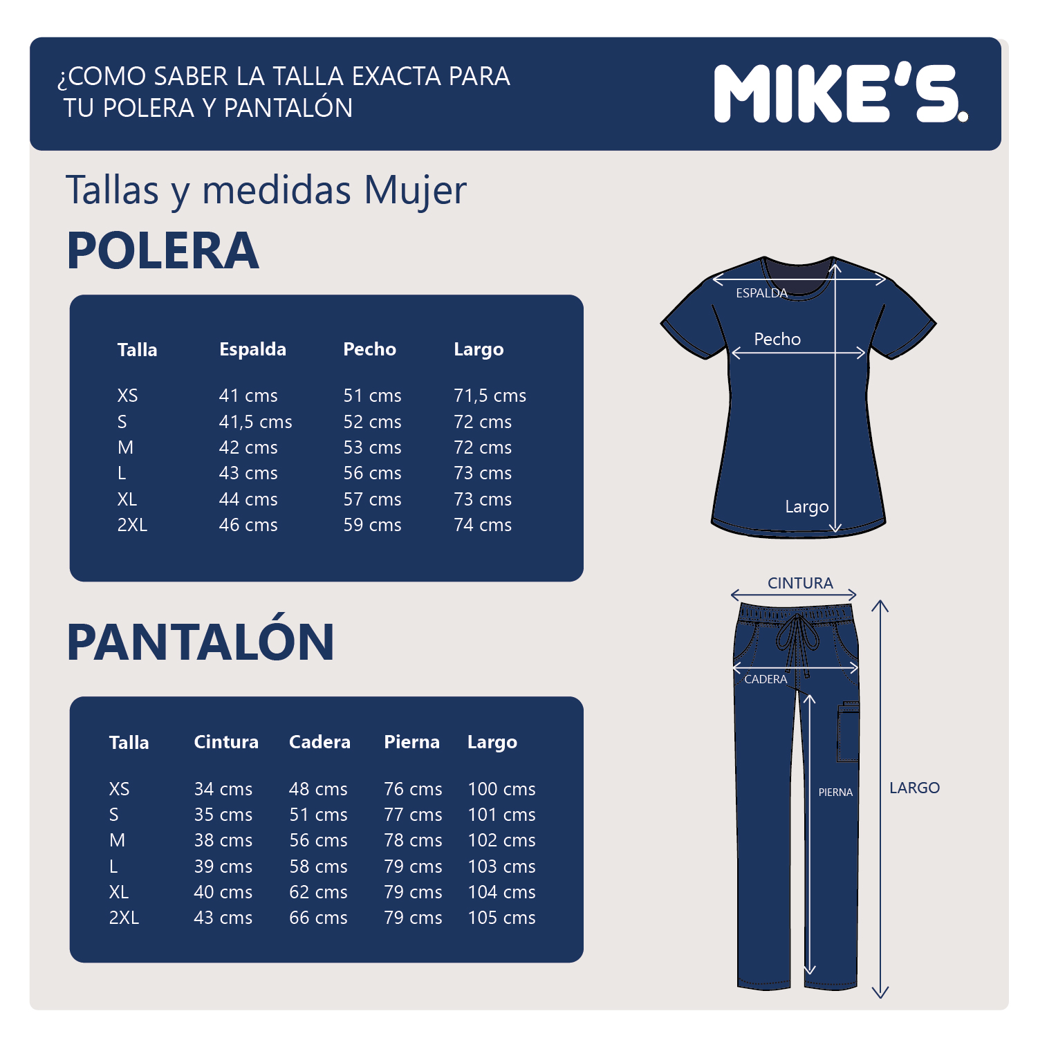 POLERA MUJER NEGRO ANTIFLUIDO UNIFORME CLÍNICO MIKE'S - 4