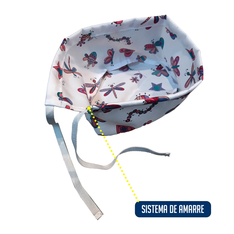 COFIA GORRO CLINICO AMARRE ANTIFLUIDO LAVABLE PRIM MIKE`S - 4