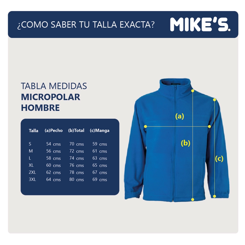 MICROPOLAR HOMBRE AZUL REY MIKE`S - 3