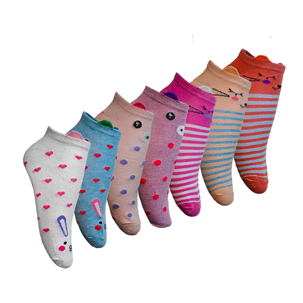 PACK 3 CALCETÍN ALGODÓN MUJER MIKE'S MULTICOLOR ANIMALITOS DISEÑO CARITAS MIKE`S - 4