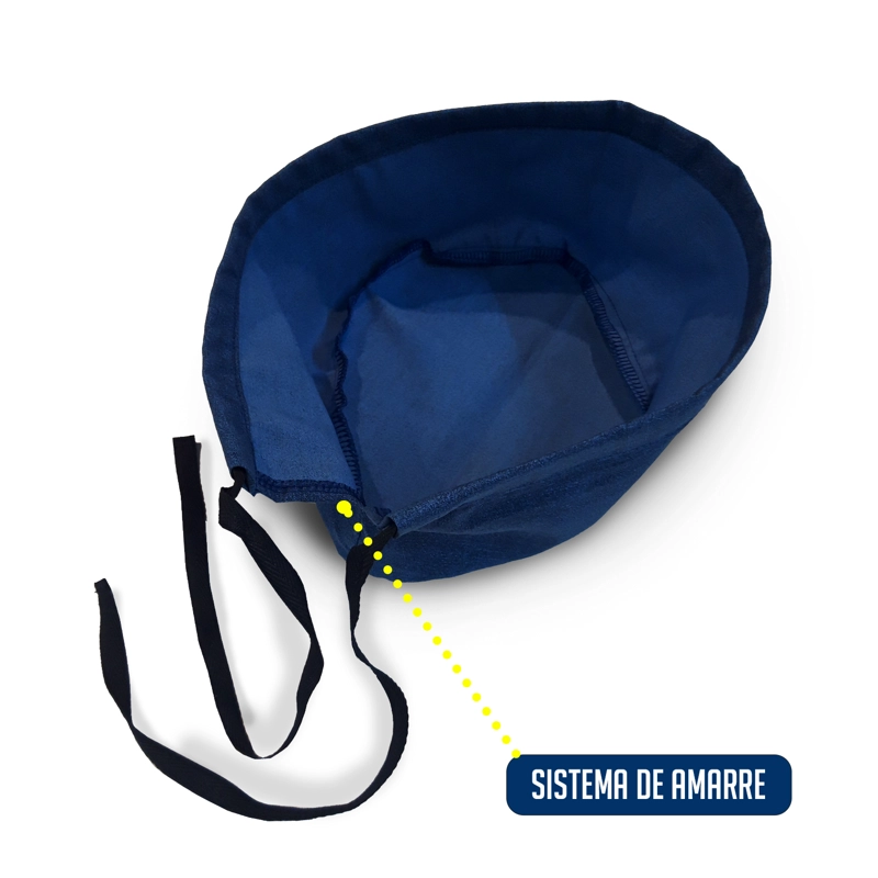COFIA GORRO CLINICO AMARRE ANTIFLUIDO LAVABLE DENIM MIKE`S - 4