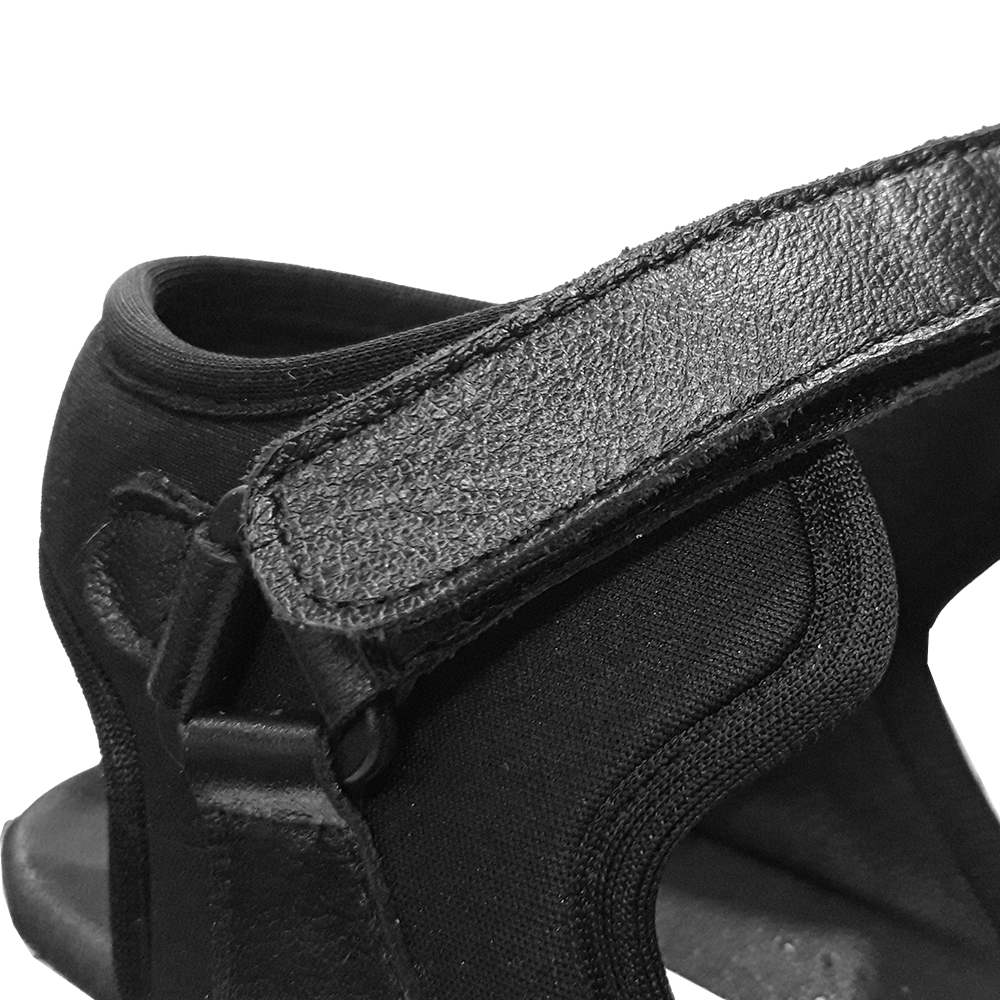 SANDALIAS MUJER MIKE'S EN COLOR NEGRO CUERO NEOPRENE - 7