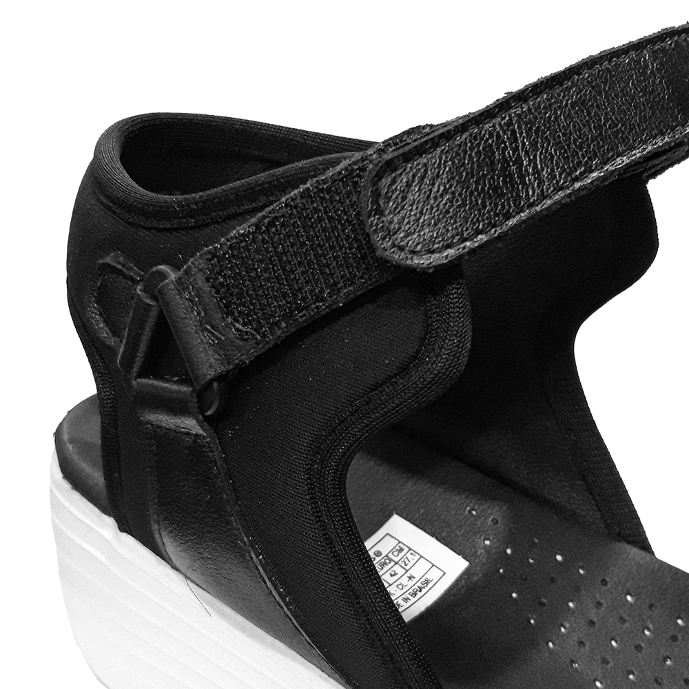 SANDALIAS MUJER MIKE'S EN COLOR NEGRO CUERO NEOPRENE - 9