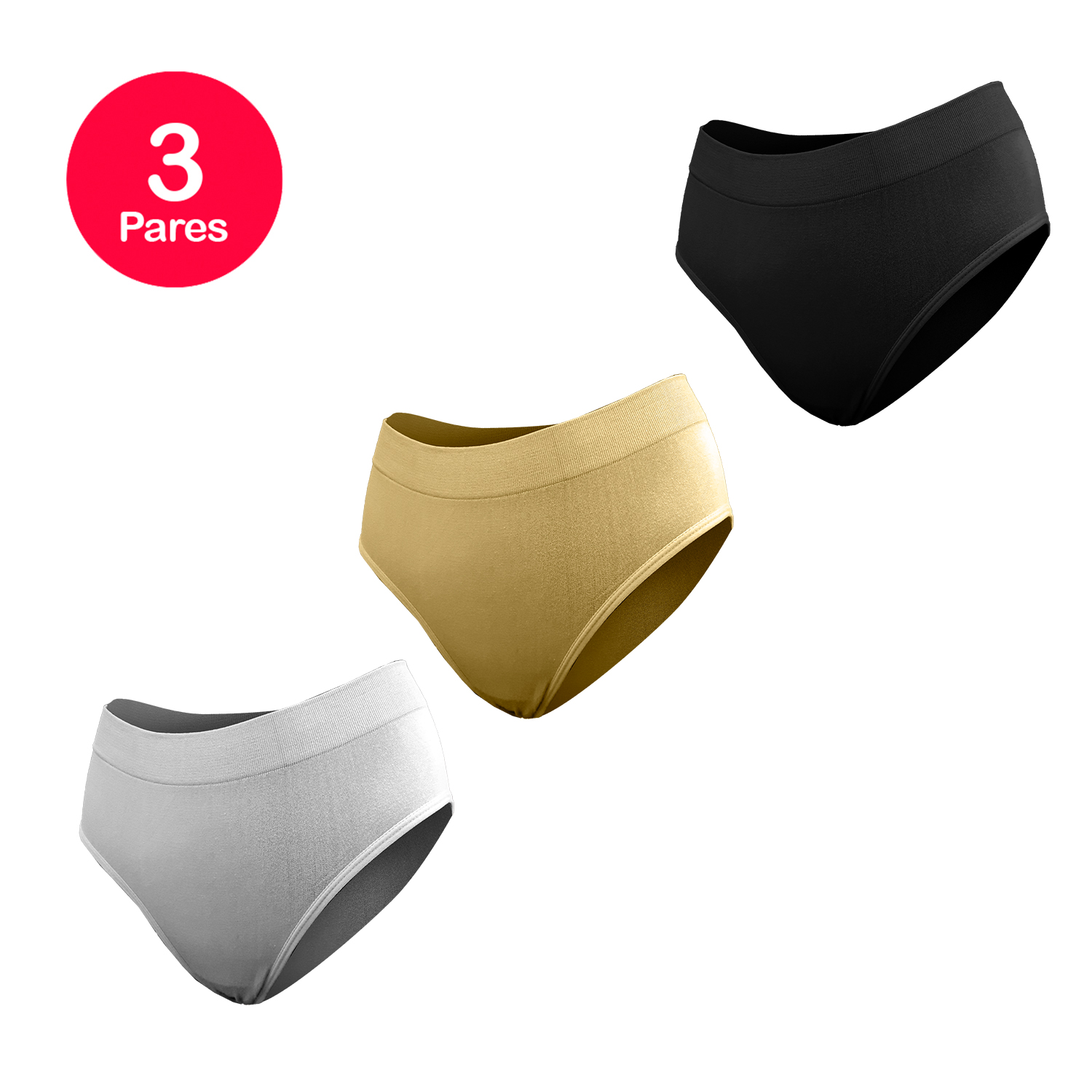 PACK X3 CALZÓN MUJER MIKE'S COBRE BAMBOO - 1