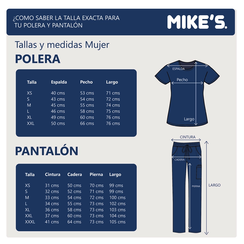 DELANTAL MUJER MIKE'S UNIDAD BLANCO ANTIFLUIDO UNIFORMES CLÍNICOS - 3