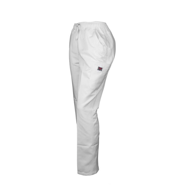 PANTALÓN MIKE'S MUJER BLANCO ANTIFLUIDO UNIFORMES CLÍNICOS - 1