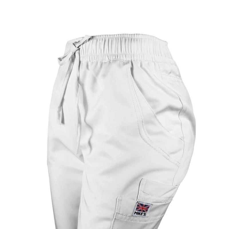 PANTALÓN MIKE'S MUJER BLANCO ANTIFLUIDO UNIFORMES CLÍNICOS - 5