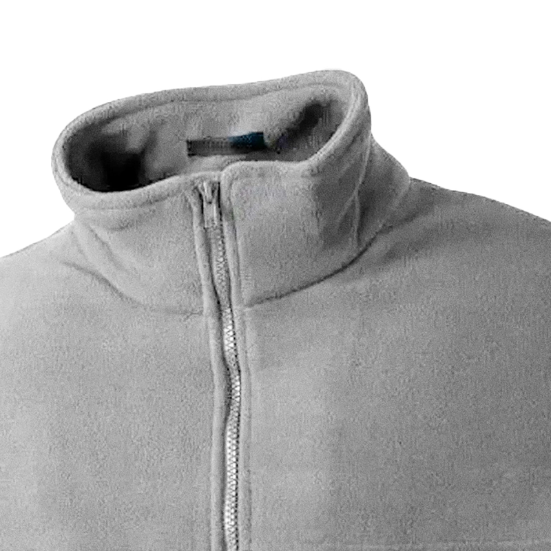 MICROPOLAR MUJER ENTALLADO GRIS CLARO MIKE`S - 3