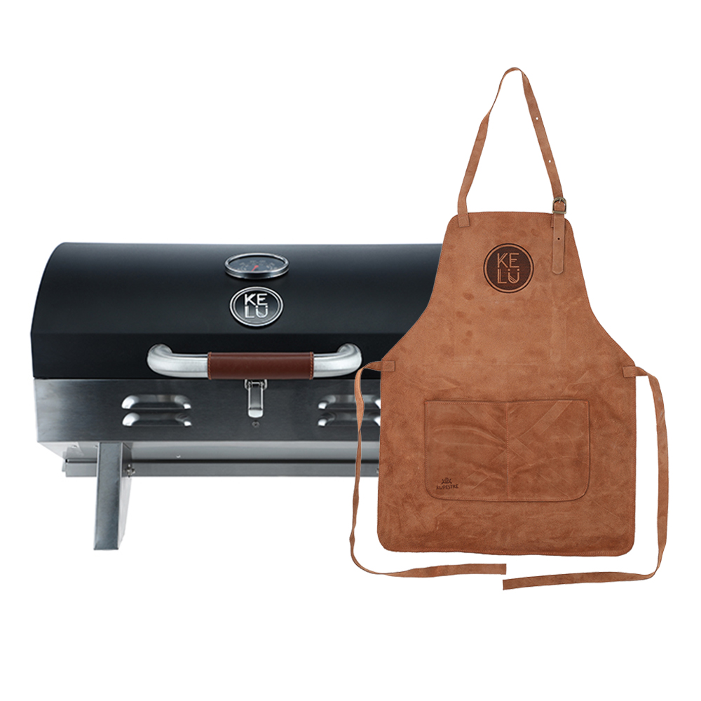 PACK PARRILLA A GAS WILD BARBEQUE + PECHERA CUERO KELÜ - 1