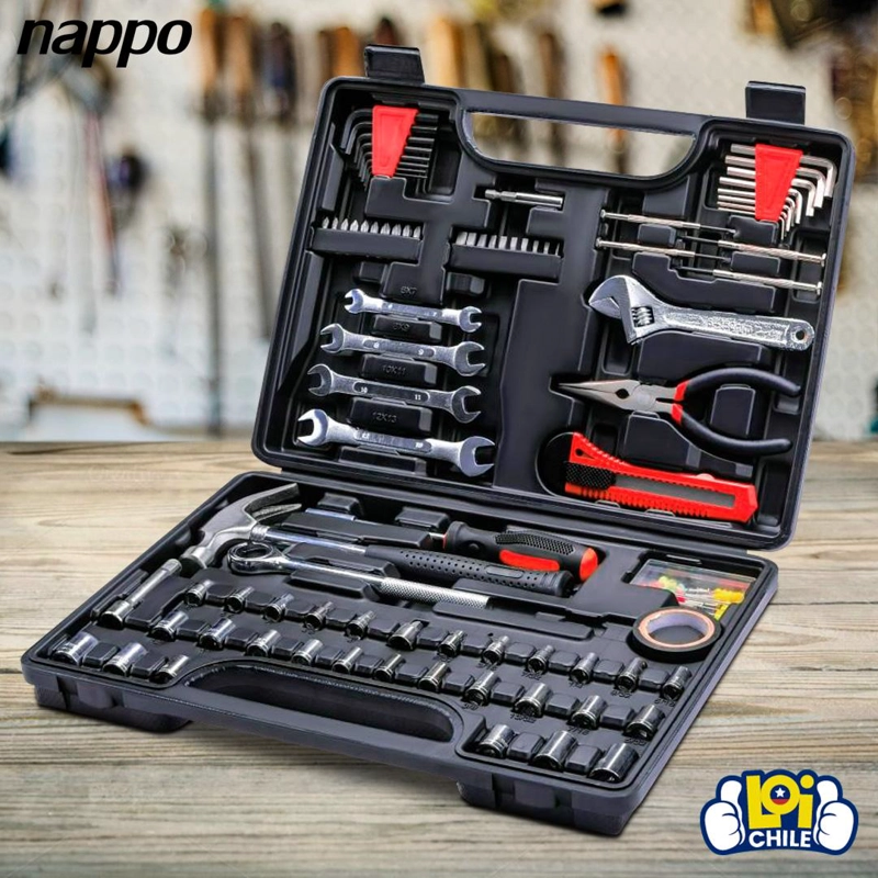 KIT DE HERRAMIENTAS NAPPO 159 PIEZAS MANUALES Y PRECISION - 8