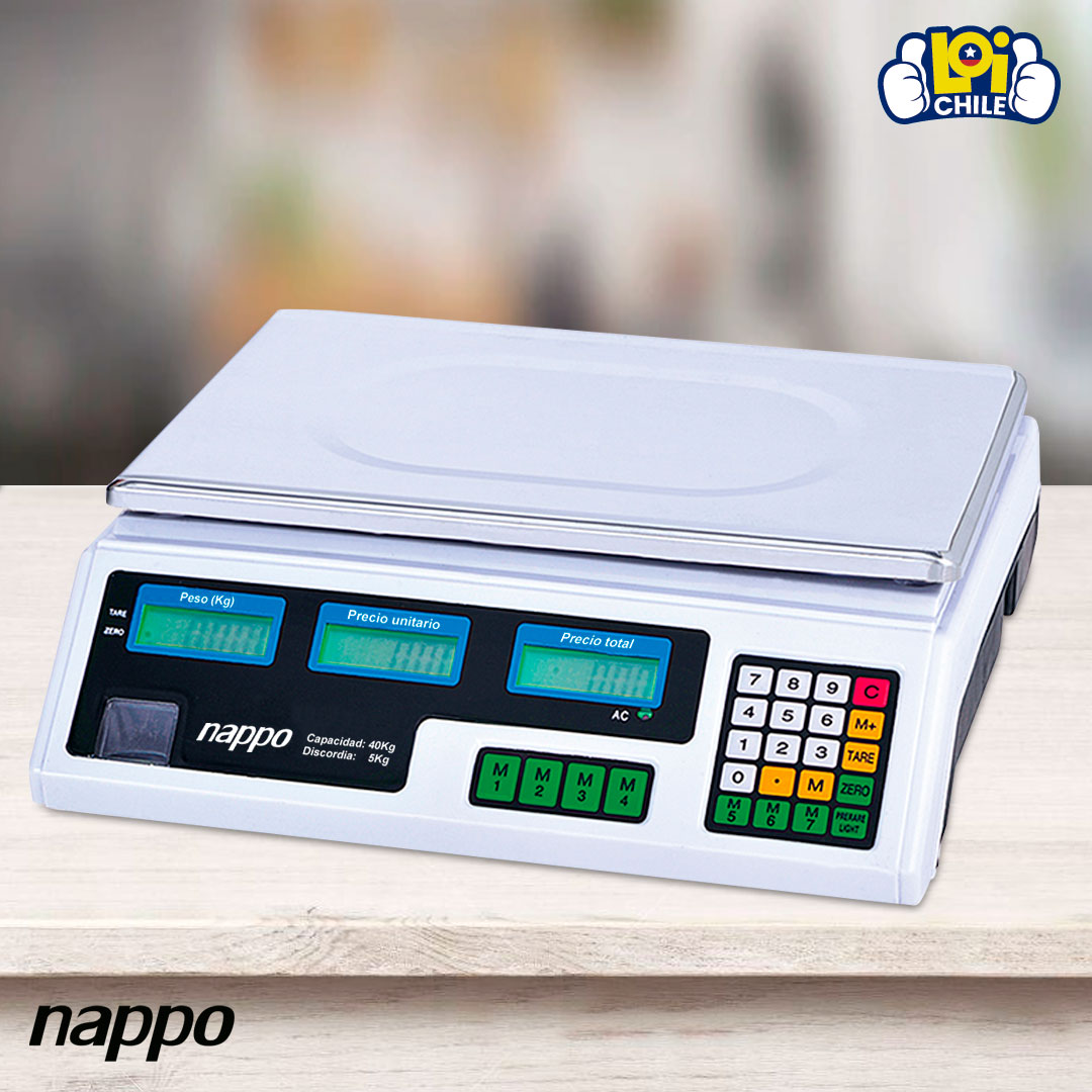 BALANZA ELECTRÓNICA COMERCIAL DE PRECISIÓN CON BANDEJA 40KG - 4