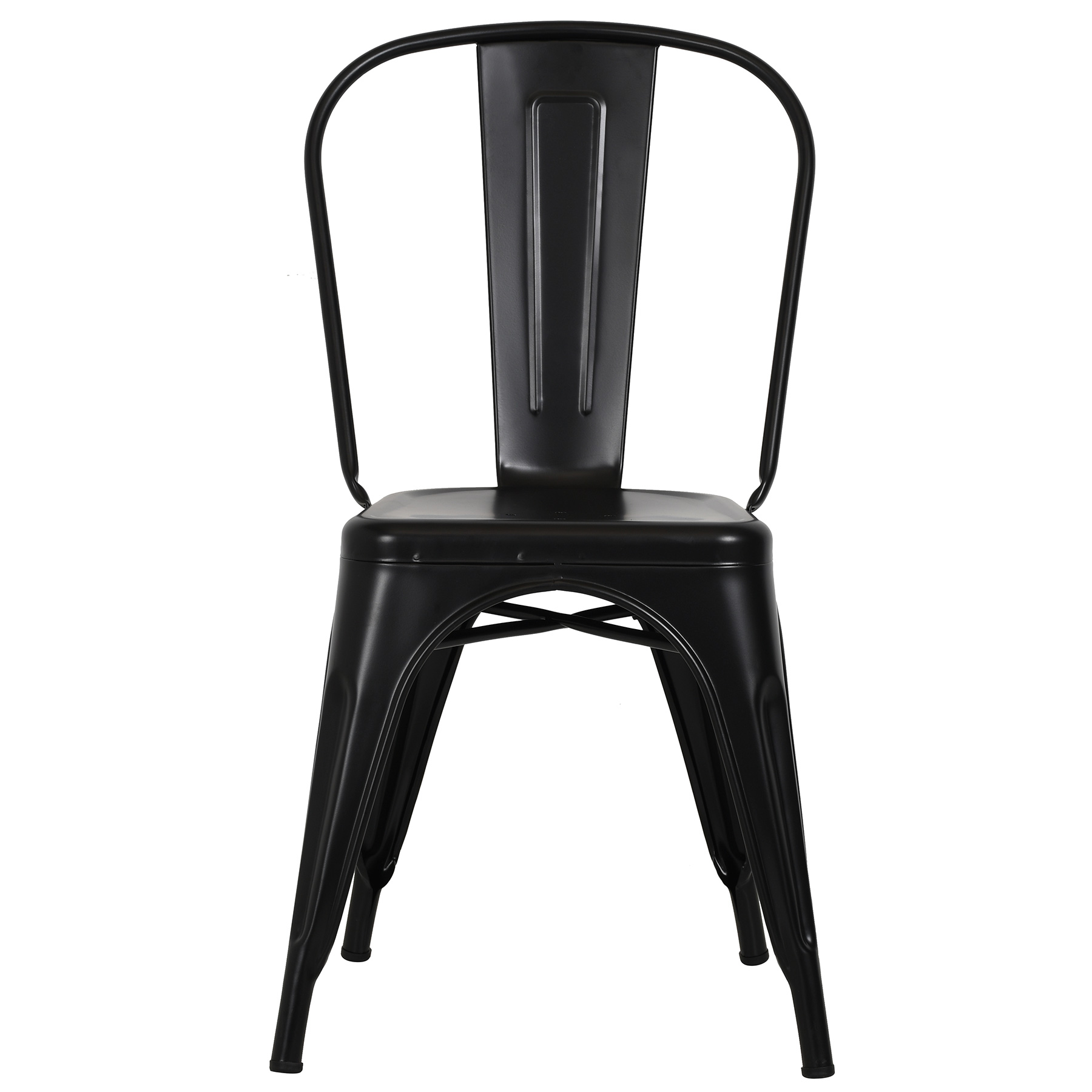 SET DE 4 SILLAS DE METAL DISEÑO TOLIX EMPOLI NEGRA - 3