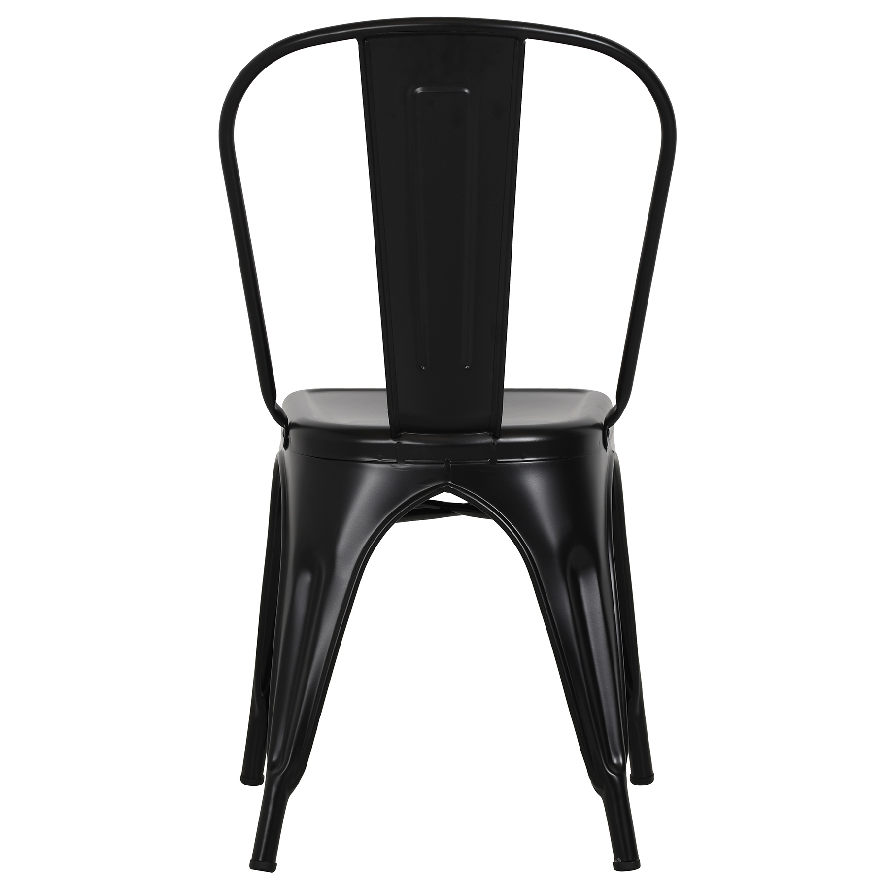 SET DE 4 SILLAS DE METAL DISEÑO TOLIX EMPOLI NEGRA - 5