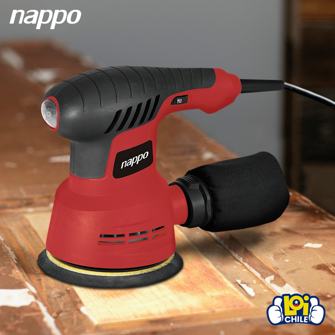 LIJADORA ROTO ORBITAL NAPPO 300W CON RECOLECTOR DE POLVO - 4