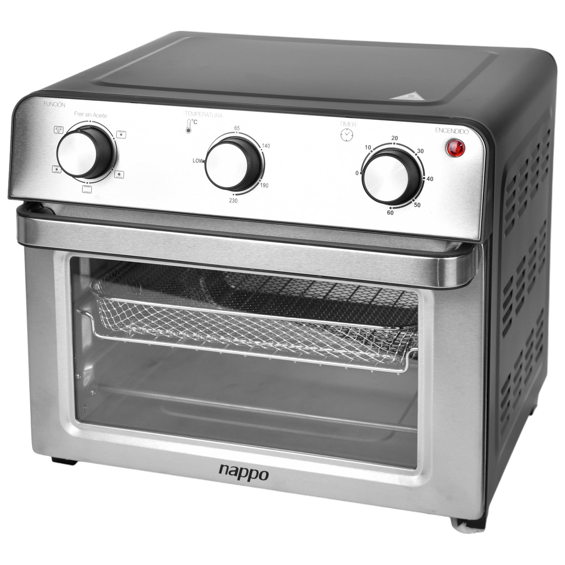 HORNO FREIDORA NAPPO 22L SIN ACEITE 1500W GRILL + ACCESORIOS - 4