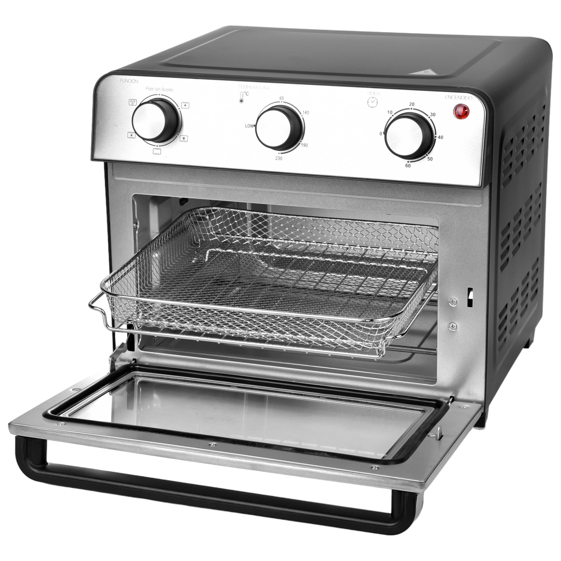 HORNO FREIDORA NAPPO 22L SIN ACEITE 1500W GRILL + ACCESORIOS - 5