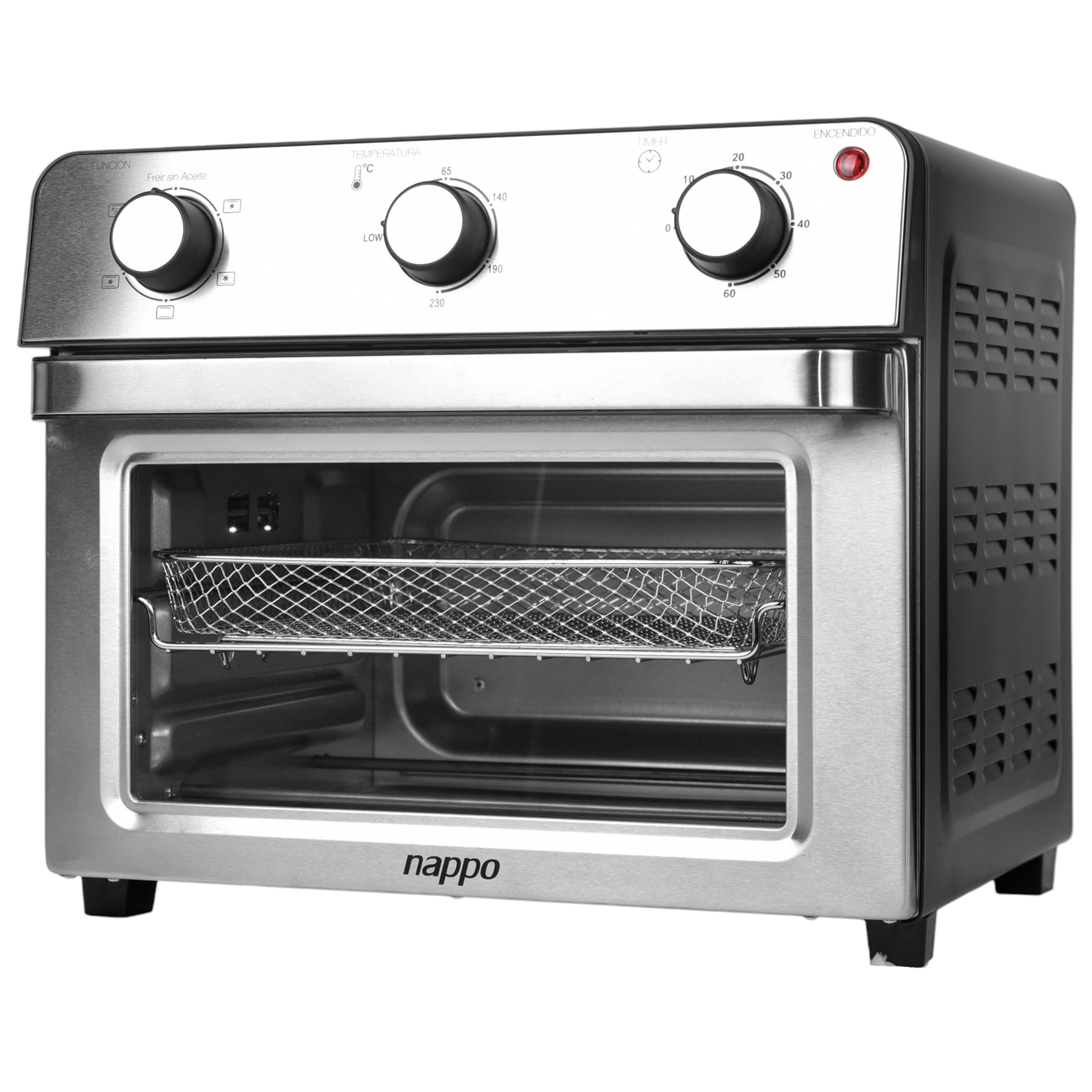 HORNO FREIDORA NAPPO 22L SIN ACEITE 1500W GRILL + ACCESORIOS - 6