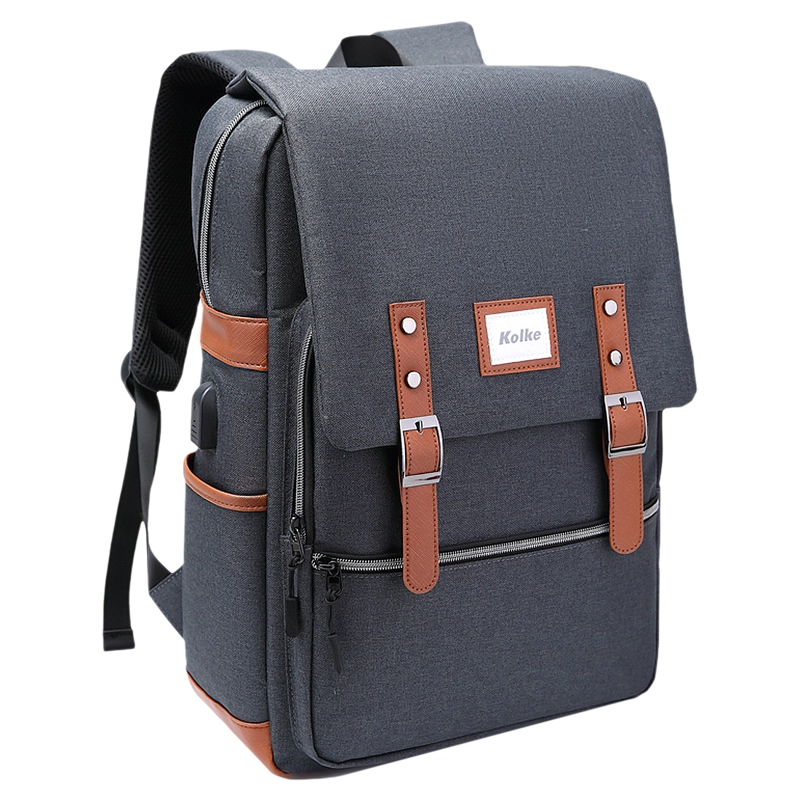 MOCHILA PARA NOTEBOOK 15.6 PUERTO DE CARGA USB DOBLE CIERRE - 1
