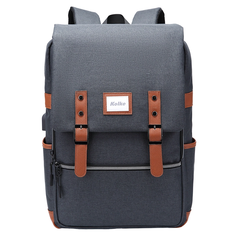 MOCHILA PARA NOTEBOOK 15.6 PUERTO DE CARGA USB DOBLE CIERRE - 5
