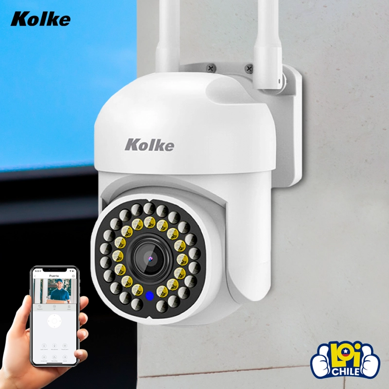 CÁMARA KOLKE SEGURIDAD PTZ 2MP VISIÓN NOCTURNA COLOR AUDIO - 7