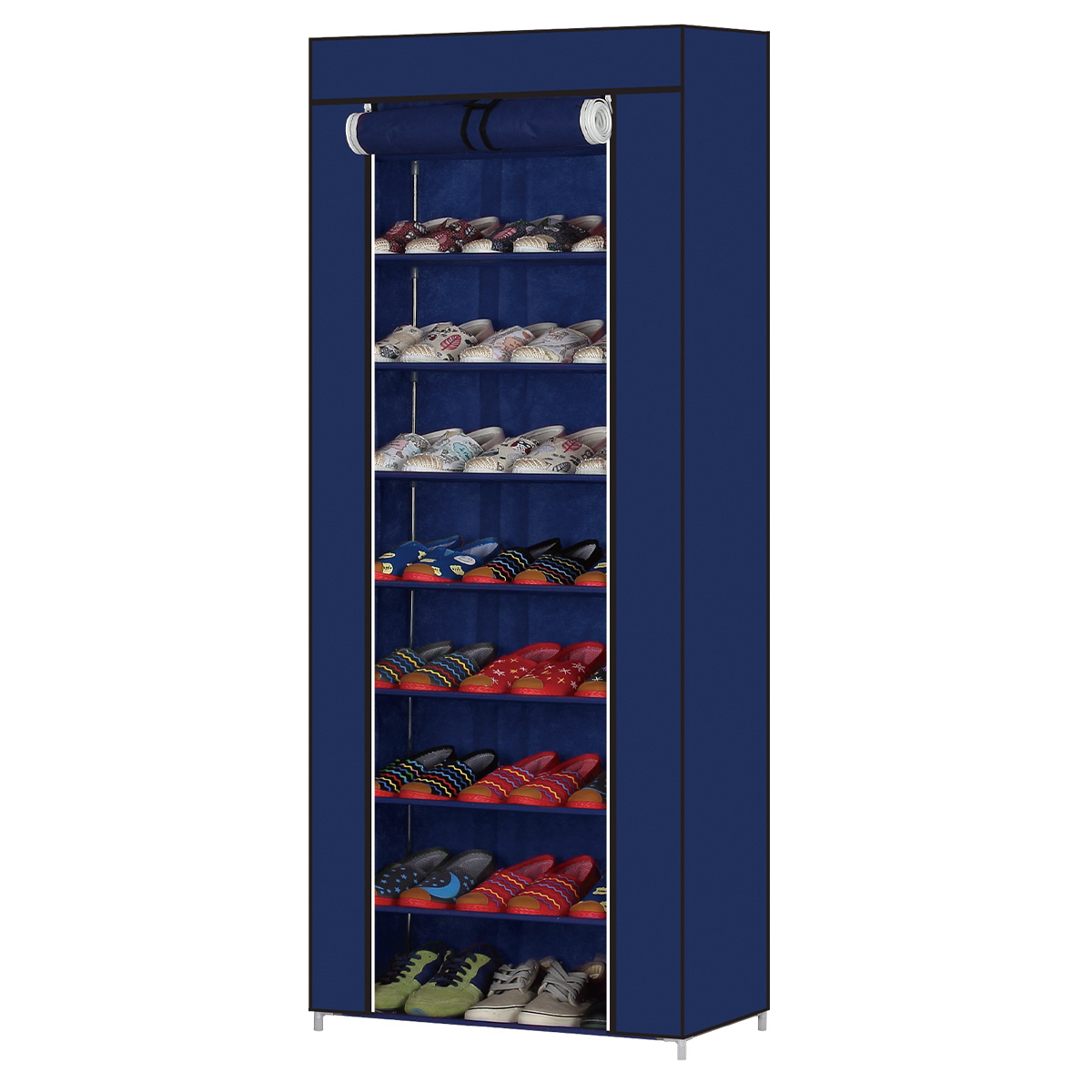 ORGANIZADOR ZAPATERA DECOTEAM 8 PISOS CALIDAD SUPERIOR AZUL - 1