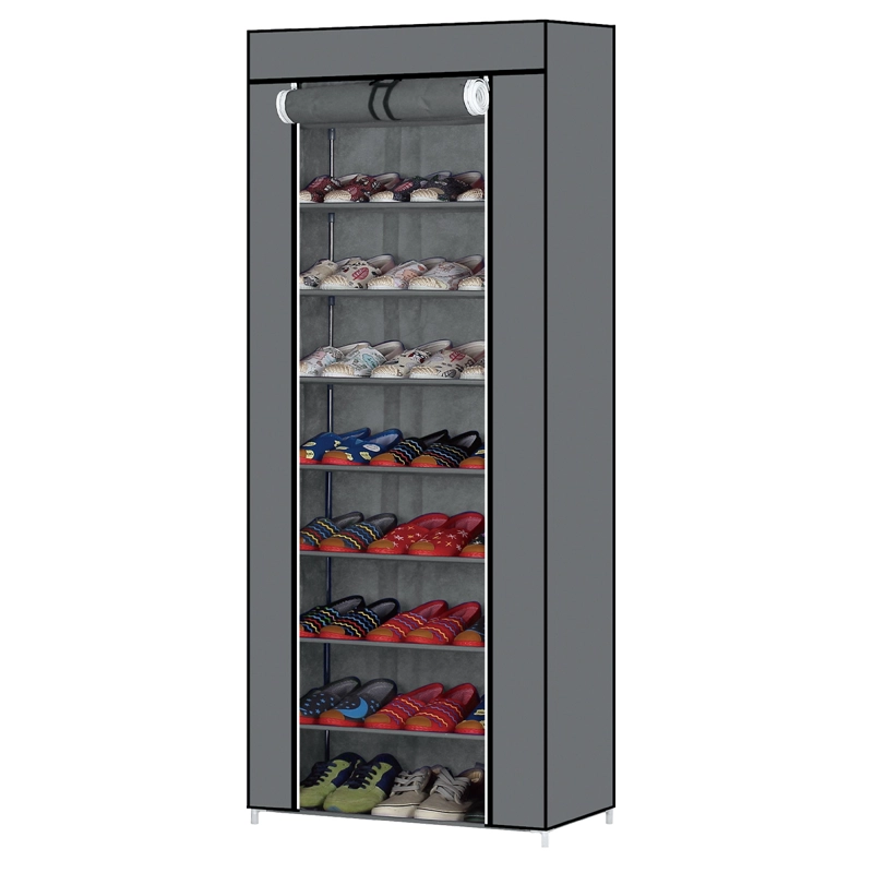 ORGANIZADOR ZAPATERA DECOTEAM 8 PISOS CALIDAD SUPERIOR GRIS - 1