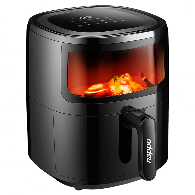 FREIDORA DE AIRE DIGITAL NAPPO 5.7 LITROS CON VISOR 1500W - 4