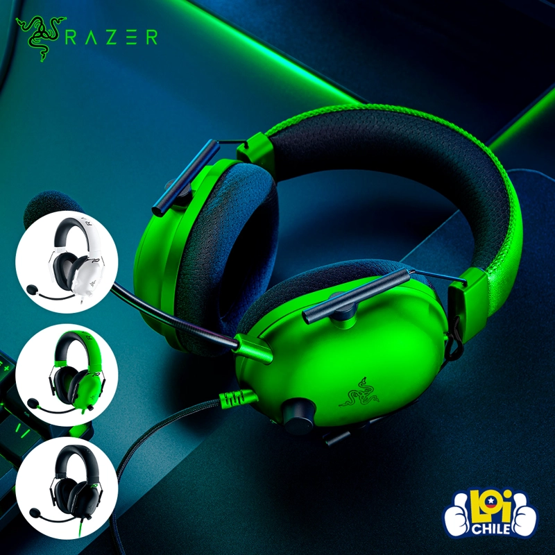 AUDÍFONOS GAMER RAZER HEADSET BLACKSHARK V2 X VERDE - 8