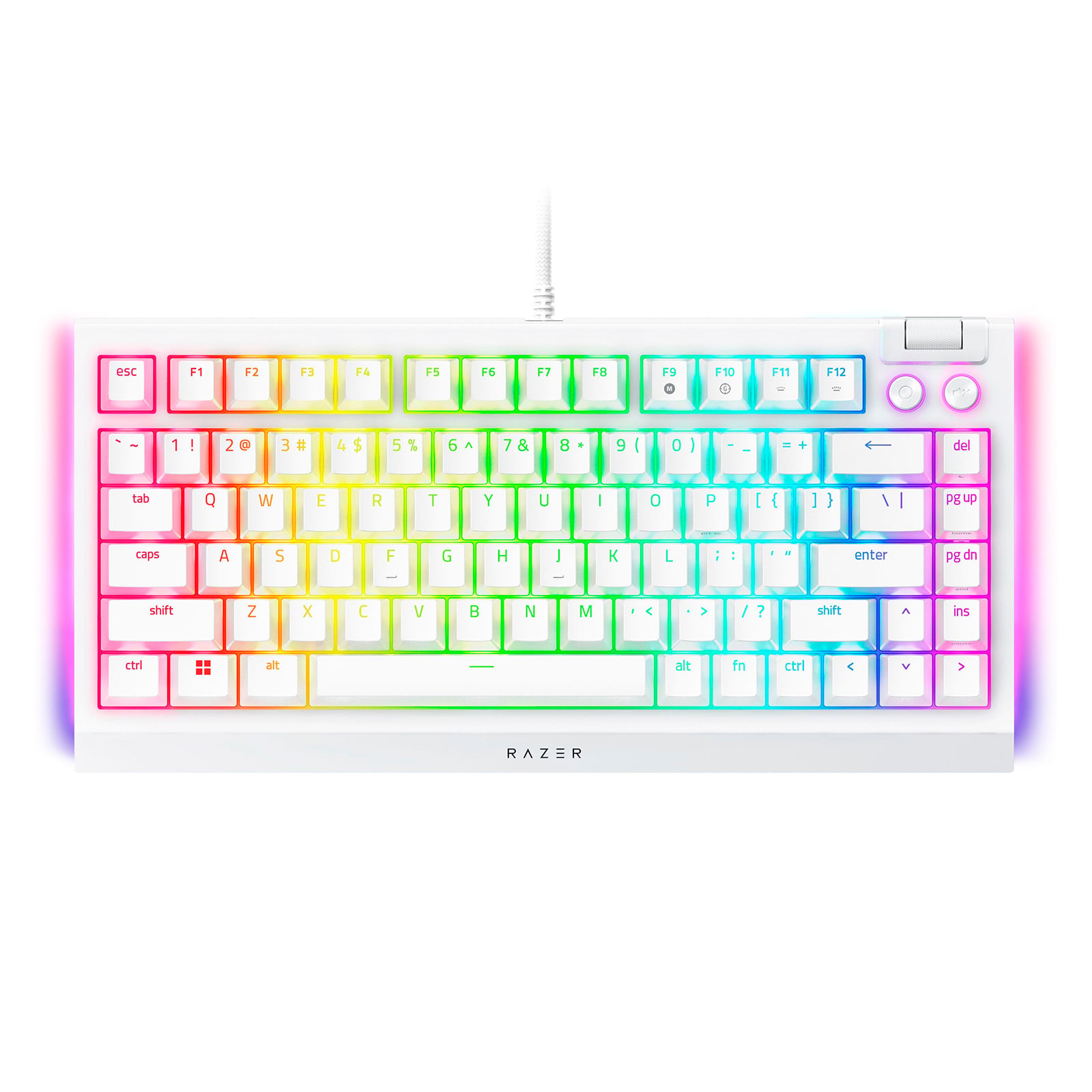 TECLADO GAMER WINDOWS RAZER BLACKWIDOW V4 SWITCH ORANGE MERCURY - 2