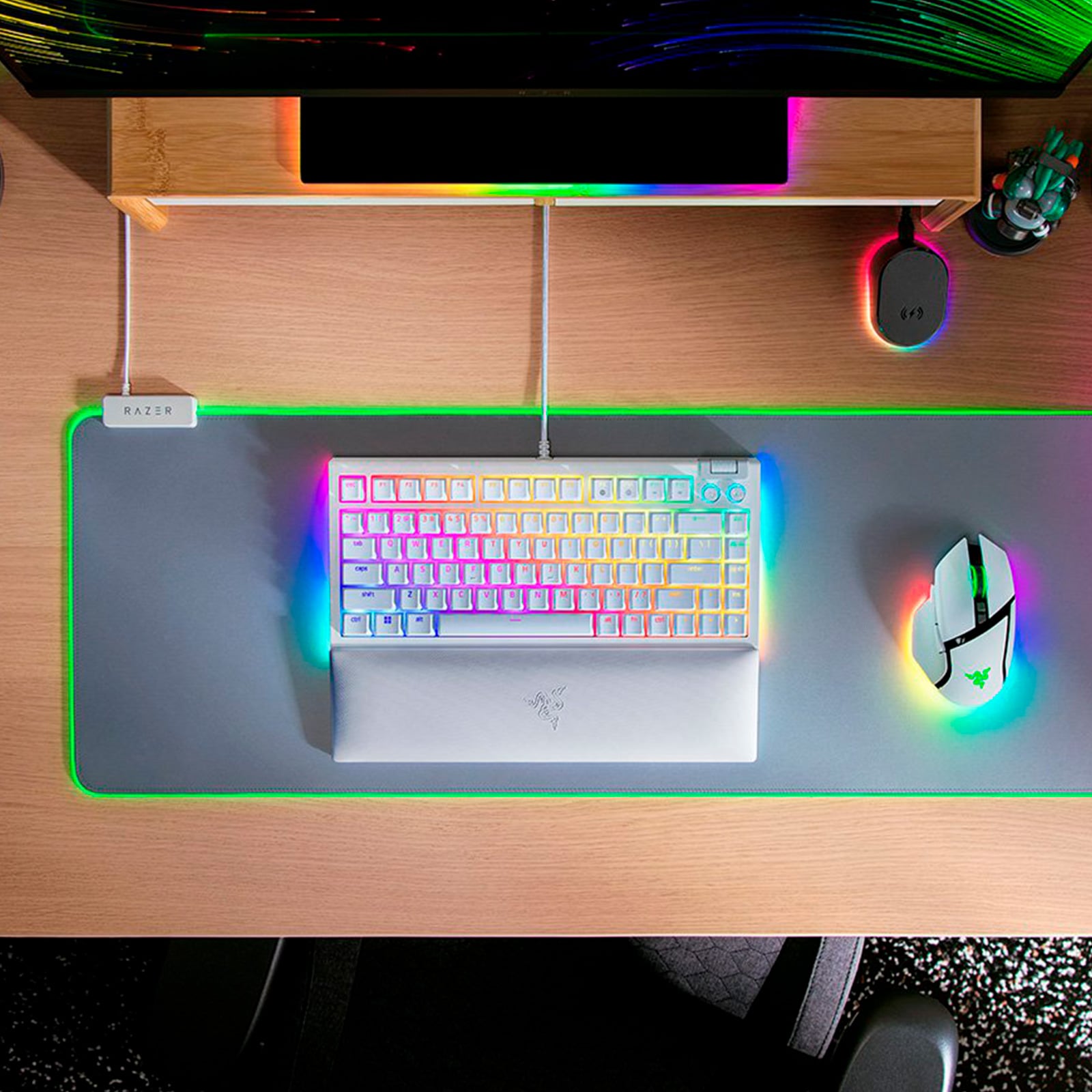 TECLADO GAMER WINDOWS RAZER BLACKWIDOW V4 SWITCH ORANGE MERCURY - 5