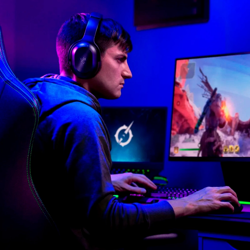 AUDIFONOS GAMER RAZER BARRACUDA PRO INALAMBRICOS RECARGABLES - 7